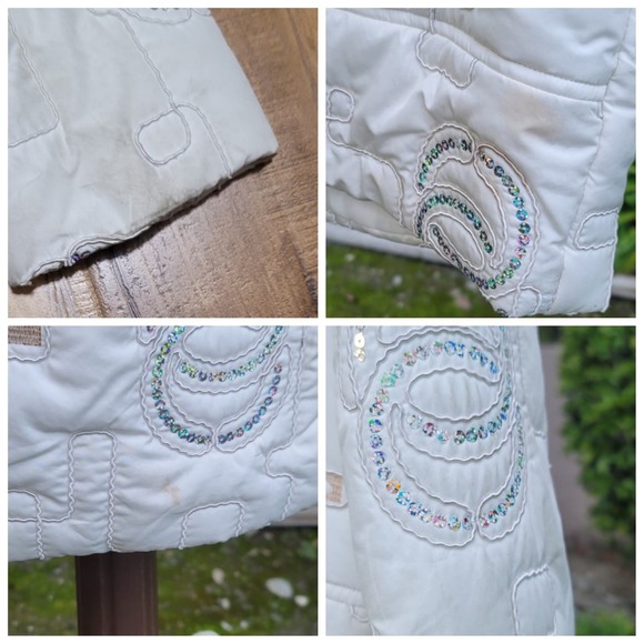 Funwear Factory Quilted Hooded Puffer Jacket w/Sequin Accents - Picture 11 of 11